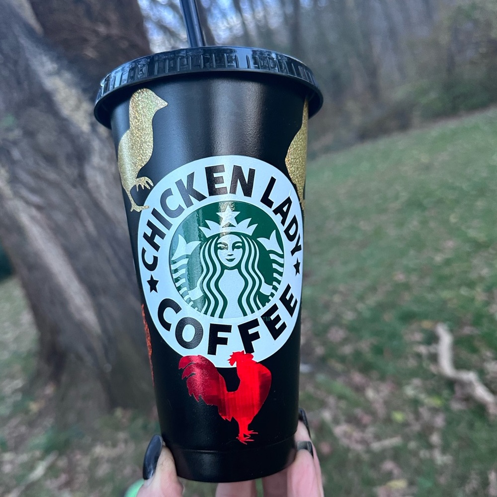 Chicken Lady Starbucks cold cup